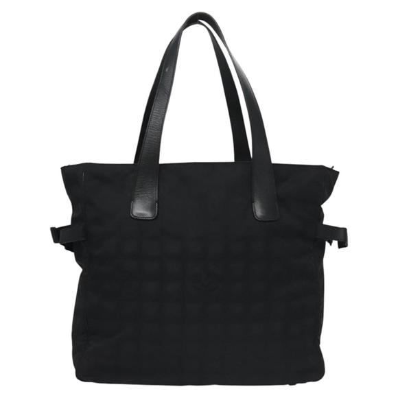 CHANEL New travel line Tote Bag Nylon Black CC Auth am7712 - Picture 13 of 16